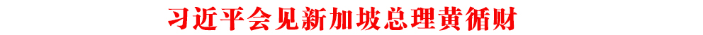習(xí)近平會(huì)見(jiàn)新加坡總理黃循財(cái)