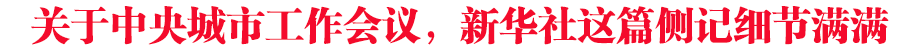 關(guān)于中央城市工作會(huì)議，新華社這篇側(cè)記細(xì)節(jié)滿(mǎn)滿(mǎn)