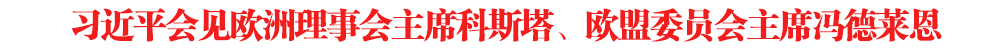 習近平會見歐洲理事會主席科斯塔、歐盟委員會主席馮德萊恩